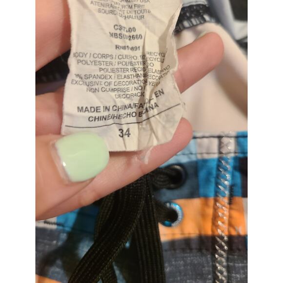 Hurley size 34 men's striped swimming trunks - Picture 6 of 9